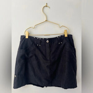 Jamie Sadock black athletic mini skirt skort women’s 6 golf / tennis/ athleisure